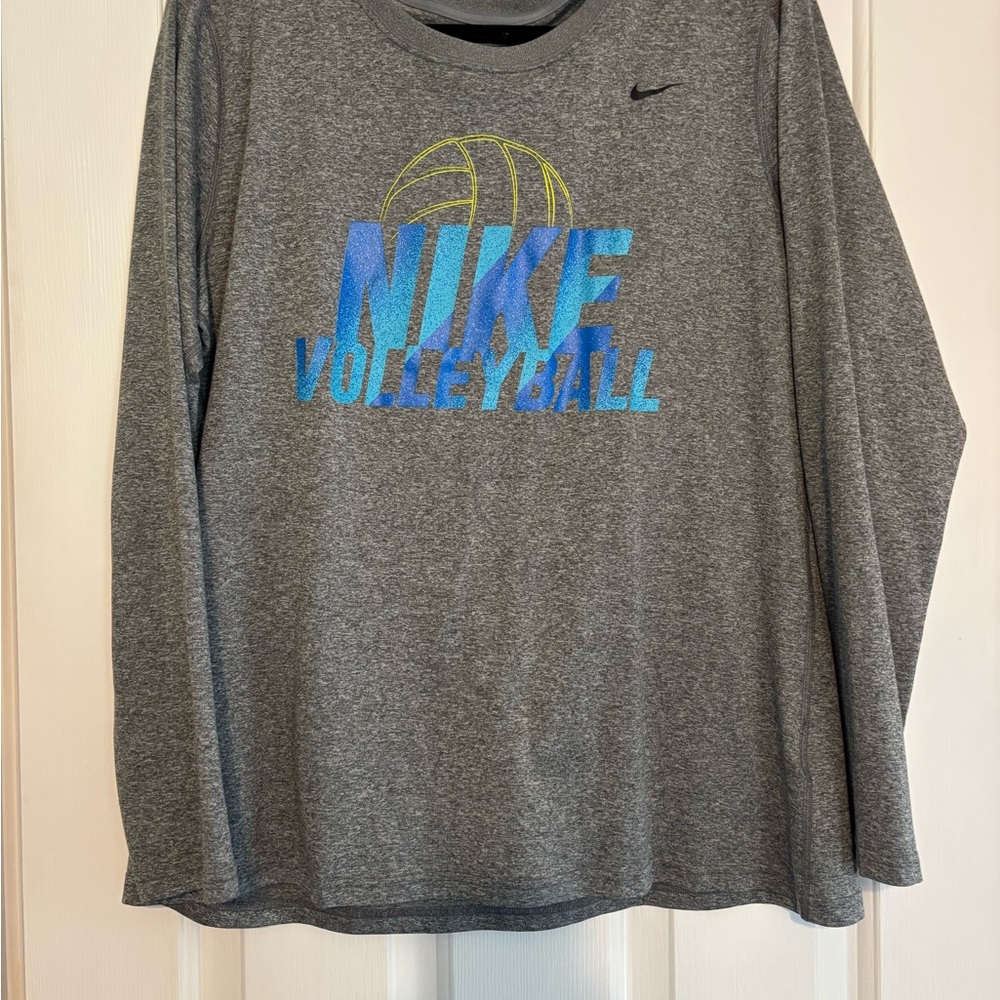 Nike Dri-FIT Gray Long Sleeve Shirt